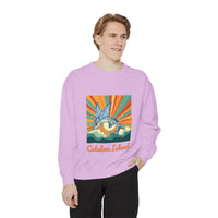 Load image into Gallery viewer, Catalina Island Unisex Garment-Dyed Sweatshirt, Vintage Style, Cozy Apparel, Beachwear, Travel Gift, Summer Vibes
