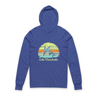 Load image into Gallery viewer, Beach Vibes Unisex Hooded Tee, Perfect for Summer, Outdoor Adventures, Relaxing by the Ocean, Gift for Beach Lovers, Lightweight Long Sleeve
