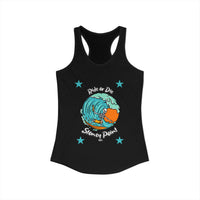 Load image into Gallery viewer, Surf-Inspired Women's Racerback Tank Top, Beachwear, Summer Fashion, Vacation Top, Gift for Surfers, Casual Summer Style
