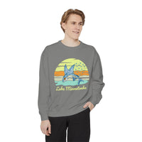 Load image into Gallery viewer, Lake Minnetonka Garment-Dyed Sweatshirt, Cozy Beach Sweatshirt, Unisex Lazy Day Wear, Spring &amp; Summer Apparel, Gift for Nature Lovers
