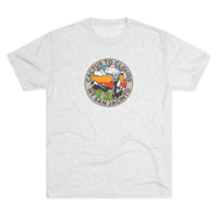 Load image into Gallery viewer, T-Shirt — "Cactus to Clouds Mt. San Jacinto" Retro Mountain Patch Tee
