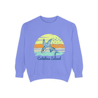 Load image into Gallery viewer, Catalina Island Dolphin Sweatshirt, Unisex Apparel, Beach Gear, Casual Wear, Vacation Clothes, Graphic Sweatshirt
