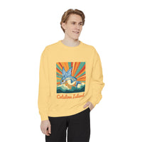 Load image into Gallery viewer, Catalina Island Unisex Garment-Dyed Sweatshirt, Vintage Style, Cozy Apparel, Beachwear, Travel Gift, Summer Vibes
