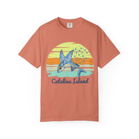 Load image into Gallery viewer, Catalina Island Garment-Dyed T-shirt, Beach Vibes Tee, Summer Fashion, Ocean Lover Gift, Casual Wear, Travel Souvenir
