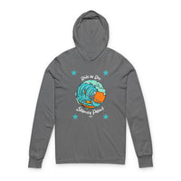 Load image into Gallery viewer, Surf Vibes Unisex Hooded Tee - Beachwear, Summer Shirt, Gift for Surfers, Casual Outfit, Fun Day at the Beach
