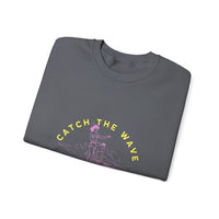 Load image into Gallery viewer, Catch the Wave Unisex Crewneck Sweatshirt – Cozy, Beachy Vibes, Ideal for Surfers, Perfect for Casual Outings, Gifts for Ocean Lovers
