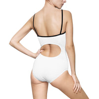 Load image into Gallery viewer, Vibrant Sunset Surfing Women's One-Piece Swimsuit | Beach Ready, Summer Fashion, Swimwear, Vacation Outfit, Pool Party Must-Have
