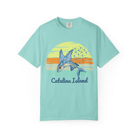 Load image into Gallery viewer, Catalina Island Garment-Dyed T-shirt, Beach Vibes Tee, Summer Fashion, Ocean Lover Gift, Casual Wear, Travel Souvenir
