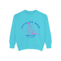 Load image into Gallery viewer, Catch the Wave Sweatshirt, Unisex Surf Club Clothing, Beachwear, Gift for Surfers, Casual Relaxed Style, Summer Fashion

