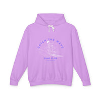 Load image into Gallery viewer, Surf Club Lightweight Hoodie - Catch the Wave, Summer Vibes, Casual Wear, Beach Days, Surfing Gifts, Unisex Apparel
