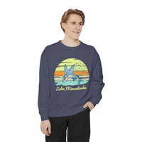 Load image into Gallery viewer, Lake Minnetonka Garment-Dyed Sweatshirt, Cozy Beach Sweatshirt, Unisex Lazy Day Wear, Spring &amp; Summer Apparel, Gift for Nature Lovers
