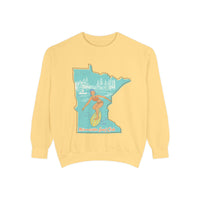Load image into Gallery viewer, Minnesota Vintage Surfing Sweatshirt - Cozy Unisex Pullover for Beach Lovers, Retro Style, Gift for Nature Enthusiasts, Summer Vibes, [...]
