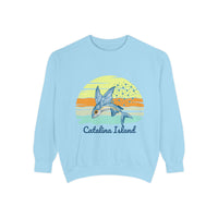 Load image into Gallery viewer, Catalina Island Dolphin Sweatshirt, Unisex Apparel, Beach Gear, Casual Wear, Vacation Clothes, Graphic Sweatshirt
