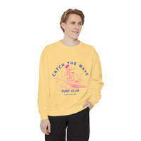 Load image into Gallery viewer, Catch the Wave Sweatshirt, Unisex Surf Club Clothing, Beachwear, Gift for Surfers, Casual Relaxed Style, Summer Fashion
