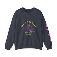 Load image into Gallery viewer, Catch the Wave Unisex Crewneck Sweatshirt – Cozy, Beachy Vibes, Ideal for Surfers, Perfect for Casual Outings, Gifts for Ocean Lovers
