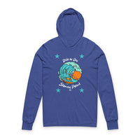 Load image into Gallery viewer, Surf Vibes Unisex Hooded Tee - Beachwear, Summer Shirt, Gift for Surfers, Casual Outfit, Fun Day at the Beach
