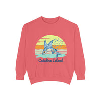 Load image into Gallery viewer, Catalina Island Dolphin Sweatshirt, Unisex Apparel, Beach Gear, Casual Wear, Vacation Clothes, Graphic Sweatshirt
