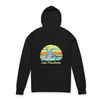 Load image into Gallery viewer, Beach Vibes Unisex Hooded Tee, Perfect for Summer, Outdoor Adventures, Relaxing by the Ocean, Gift for Beach Lovers, Lightweight Long Sleeve
