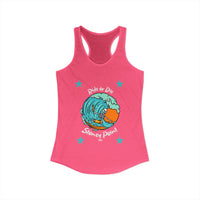Load image into Gallery viewer, Surf-Inspired Women's Racerback Tank Top, Beachwear, Summer Fashion, Vacation Top, Gift for Surfers, Casual Summer Style
