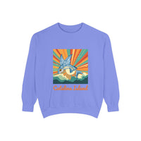 Load image into Gallery viewer, Catalina Island Unisex Garment-Dyed Sweatshirt, Vintage Style, Cozy Apparel, Beachwear, Travel Gift, Summer Vibes
