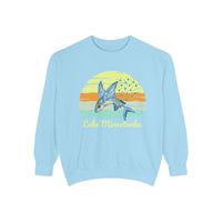 Load image into Gallery viewer, Lake Minnetonka Garment-Dyed Sweatshirt, Cozy Beach Sweatshirt, Unisex Lazy Day Wear, Spring &amp; Summer Apparel, Gift for Nature Lovers
