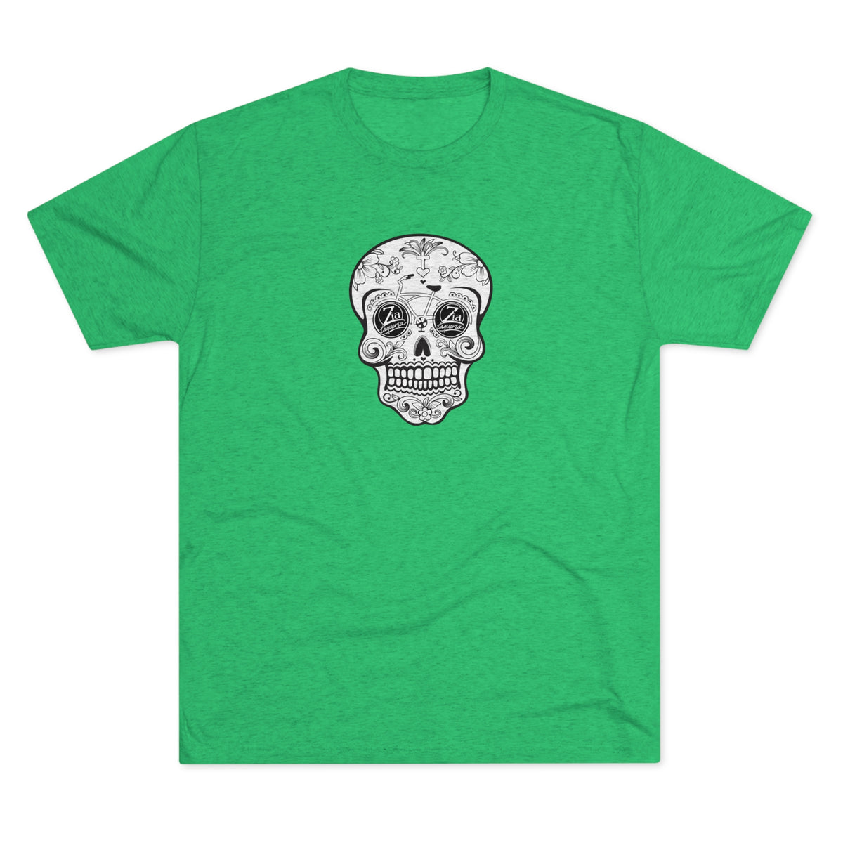 Zia Sugar Skull Unisex Tri-Blend Crew Tee
