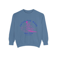 Load image into Gallery viewer, Catch the Wave Sweatshirt, Unisex Surf Club Clothing, Beachwear, Gift for Surfers, Casual Relaxed Style, Summer Fashion
