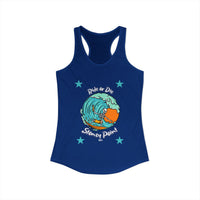 Load image into Gallery viewer, Surf-Inspired Women's Racerback Tank Top, Beachwear, Summer Fashion, Vacation Top, Gift for Surfers, Casual Summer Style

