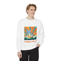 Load image into Gallery viewer, Catalina Island Unisex Garment-Dyed Sweatshirt, Vintage Style, Cozy Apparel, Beachwear, Travel Gift, Summer Vibes
