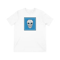 Load image into Gallery viewer, Zia Blue Skull Unisex Triblend Tee
