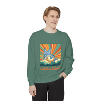 Load image into Gallery viewer, Catalina Island Unisex Garment-Dyed Sweatshirt, Vintage Style, Cozy Apparel, Beachwear, Travel Gift, Summer Vibes
