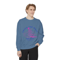 Load image into Gallery viewer, Catch the Wave Sweatshirt, Unisex Surf Club Clothing, Beachwear, Gift for Surfers, Casual Relaxed Style, Summer Fashion
