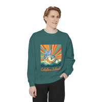 Load image into Gallery viewer, Catalina Island Unisex Garment-Dyed Sweatshirt, Vintage Style, Cozy Apparel, Beachwear, Travel Gift, Summer Vibes
