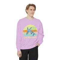 Load image into Gallery viewer, Lake Minnetonka Garment-Dyed Sweatshirt, Cozy Beach Sweatshirt, Unisex Lazy Day Wear, Spring &amp; Summer Apparel, Gift for Nature Lovers
