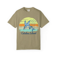 Load image into Gallery viewer, Catalina Island Garment-Dyed T-shirt, Beach Vibes Tee, Summer Fashion, Ocean Lover Gift, Casual Wear, Travel Souvenir
