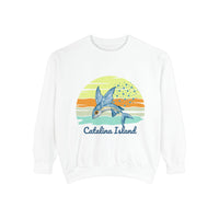 Load image into Gallery viewer, Catalina Island Dolphin Sweatshirt, Unisex Apparel, Beach Gear, Casual Wear, Vacation Clothes, Graphic Sweatshirt
