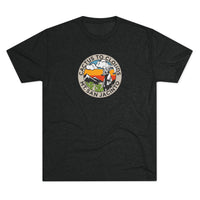 Load image into Gallery viewer, T-Shirt — "Cactus to Clouds Mt. San Jacinto" Retro Mountain Patch Tee
