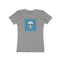 Load image into Gallery viewer, ZIA BLUE SKULL Women&#39;s The Boyfriend Tee
