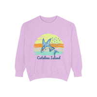 Load image into Gallery viewer, Catalina Island Dolphin Sweatshirt, Unisex Apparel, Beach Gear, Casual Wear, Vacation Clothes, Graphic Sweatshirt
