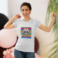 Load image into Gallery viewer, Zia Sugar Skull Women&#39;s Tri-Blend Tee
