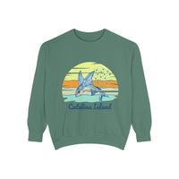 Load image into Gallery viewer, Catalina Island Dolphin Sweatshirt, Unisex Apparel, Beach Gear, Casual Wear, Vacation Clothes, Graphic Sweatshirt
