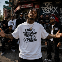 Load image into Gallery viewer, Damn It Feels Good To Be A Gangsta - Garment Dyed T-Shirt
