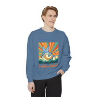 Load image into Gallery viewer, Catalina Island Unisex Garment-Dyed Sweatshirt, Vintage Style, Cozy Apparel, Beachwear, Travel Gift, Summer Vibes
