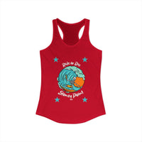 Load image into Gallery viewer, Surf-Inspired Women's Racerback Tank Top, Beachwear, Summer Fashion, Vacation Top, Gift for Surfers, Casual Summer Style
