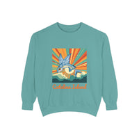 Load image into Gallery viewer, Catalina Island Unisex Garment-Dyed Sweatshirt, Vintage Style, Cozy Apparel, Beachwear, Travel Gift, Summer Vibes

