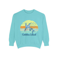 Load image into Gallery viewer, Catalina Island Dolphin Sweatshirt, Unisex Apparel, Beach Gear, Casual Wear, Vacation Clothes, Graphic Sweatshirt
