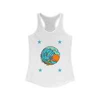 Load image into Gallery viewer, Surf-Inspired Women's Racerback Tank Top, Beachwear, Summer Fashion, Vacation Top, Gift for Surfers, Casual Summer Style
