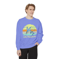 Load image into Gallery viewer, Lake Minnetonka Garment-Dyed Sweatshirt, Cozy Beach Sweatshirt, Unisex Lazy Day Wear, Spring &amp; Summer Apparel, Gift for Nature Lovers
