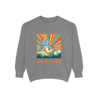 Load image into Gallery viewer, Catalina Island Unisex Garment-Dyed Sweatshirt, Vintage Style, Cozy Apparel, Beachwear, Travel Gift, Summer Vibes
