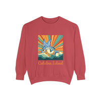 Load image into Gallery viewer, Catalina Island Unisex Garment-Dyed Sweatshirt, Vintage Style, Cozy Apparel, Beachwear, Travel Gift, Summer Vibes

